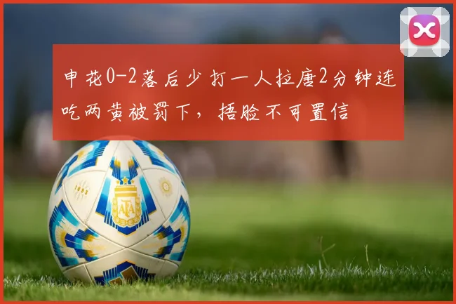 申花0-2落后少打一人拉唐2分钟连吃两黄被罚下，捂脸不可置信